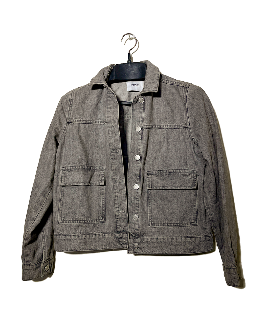 Envii Grey Denim Jacket - SMALL