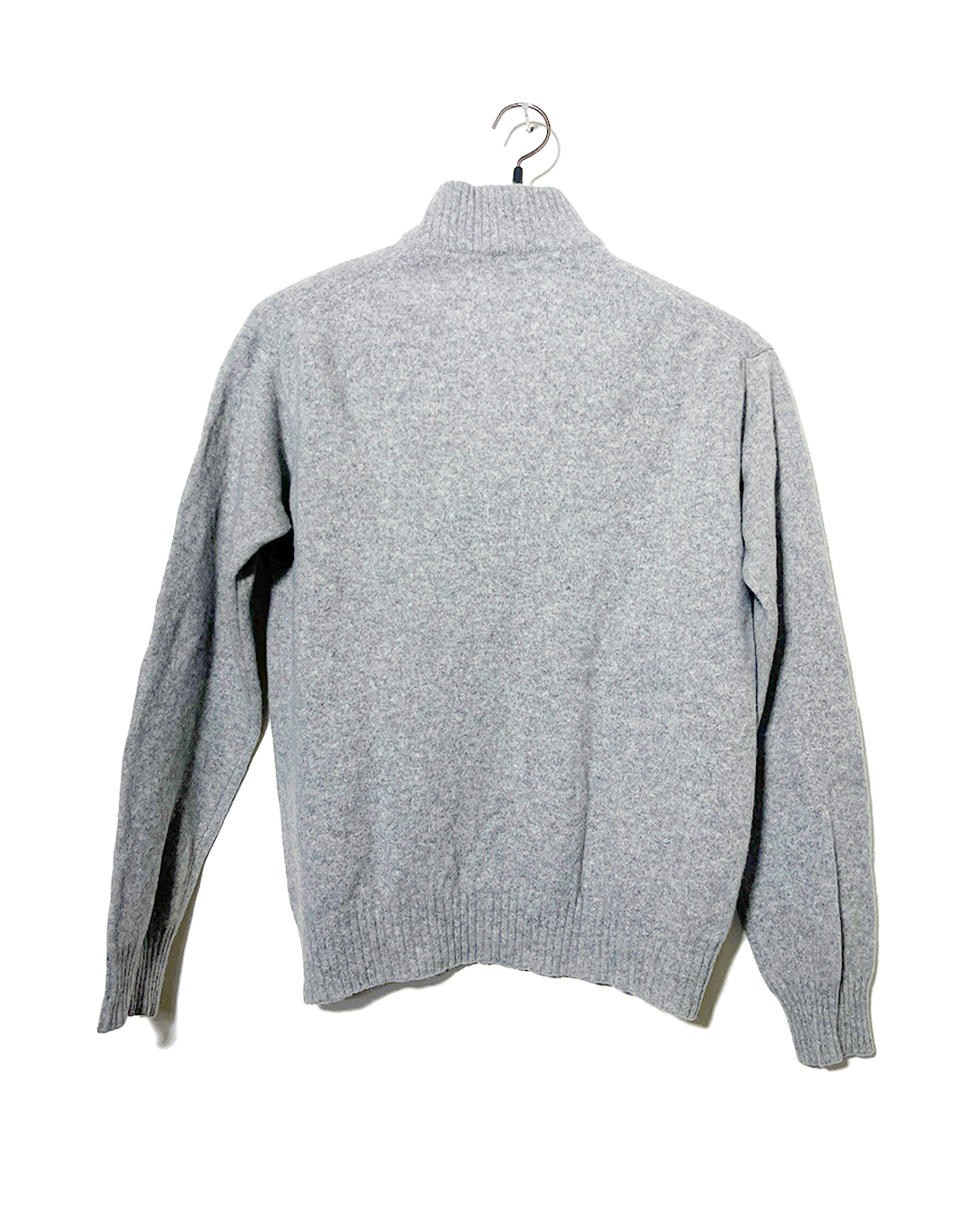 BURBERRY Grey Wool Sweater  – MEDIUM