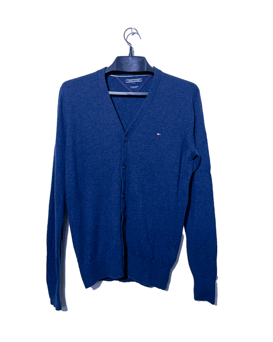 Tommy Hilfiger V-Neck ButtonUp Sweater – LARGE